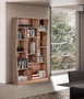 GINER Y COLOMER Bibliothèque en Bois d'Acacia Naturelle - 200 cm de Haut x 120 cm de Large - Meuble à Assembler avec Grand Espace de Rangement
